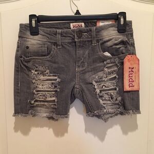Mudd Distressed Jean Shorts